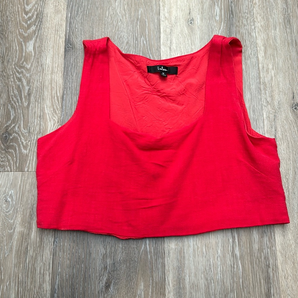 Red Crop Top